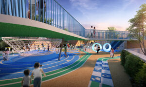 Rooftop playground